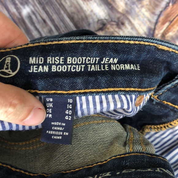 Lands end mid rise boot cut size 10 - Picture 6 of 6